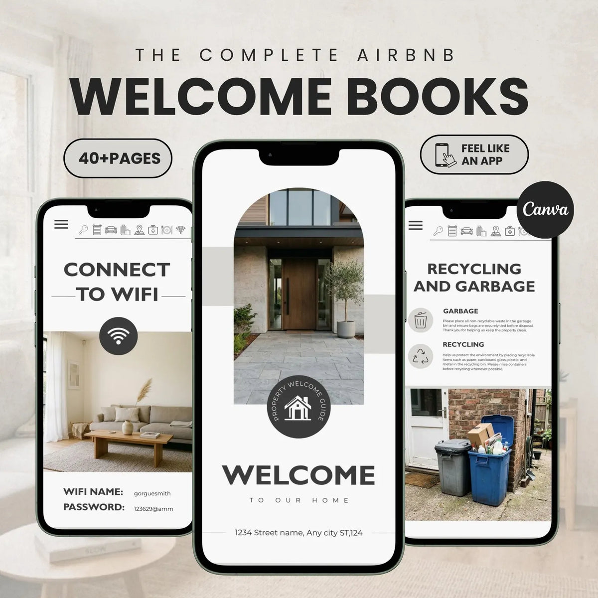 Interactive Airbnb Welcome Book Template