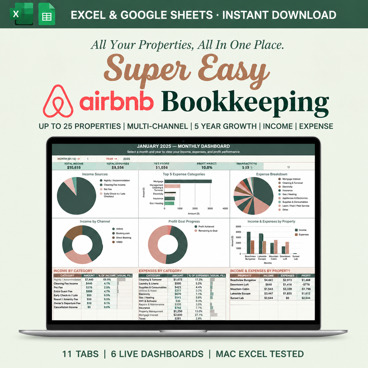 Super Easy Airbnb Bookkeeping